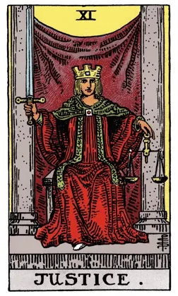Justice tarot card (Rider–Waite)