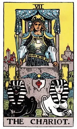 The Chariot tarot card (Rider–Waite)