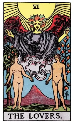 The Lovers tarot card (Rider–Waite)