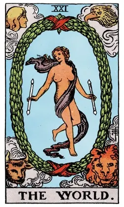 The World tarot card (Rider–Waite)